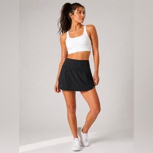 Athleta Run With It Skort 14” Women’s Large Black Athletic Running Skirt